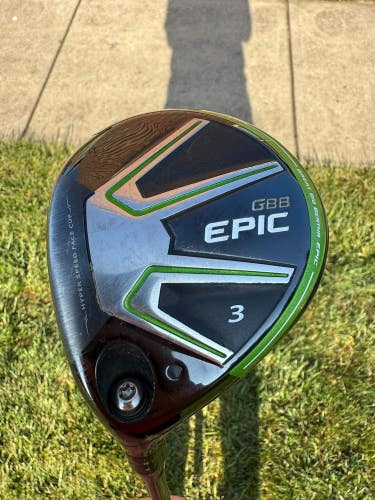 Callaway GBB Epic 3-Wood 15 Rogue Max 85g Stiff Flex Lefty 43 +HC