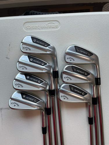 Callaway Apex Pro 24 Iron Set 4-PW Project X LZ Stiff Flex Standard NICE