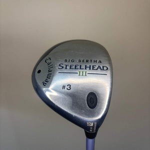 Callaway Big Bertha Steelhead III 3-Wood System III Ladies Flex 42.5 NICE
