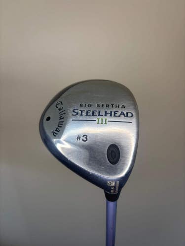 Callaway Big Bertha Steelhead III 3-Wood System III Ladies Flex 42.5 NICE