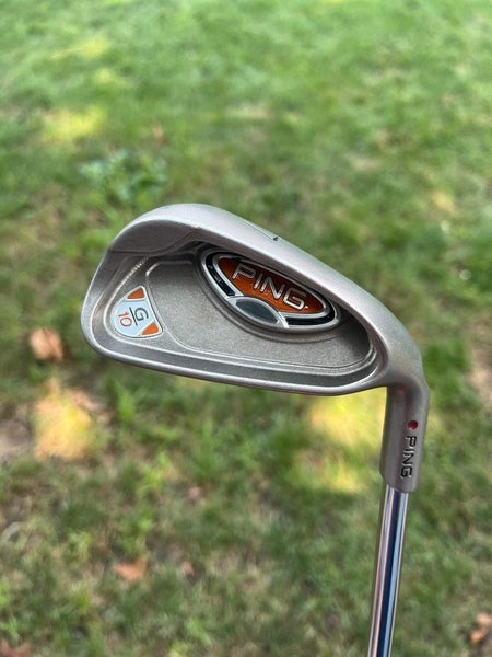 Ping G10 7-Iron Maroon Dot AWT Stiff Flex 38.5 NICE