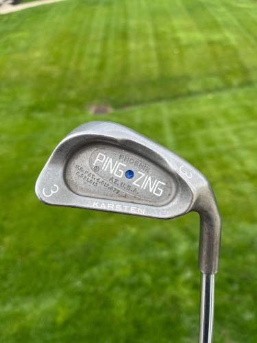 Ping Zing 3 Iron Blue Dot Stiff Flex Steel 39" NICE