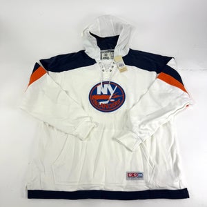 New CCM New York Islanders Jersey Pullover Hoodie | Senior XXL | #191520573362