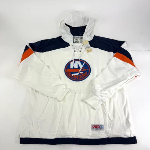 New CCM New York Islanders Jersey Pullover Hoodie | Senior XXL | #191520573362