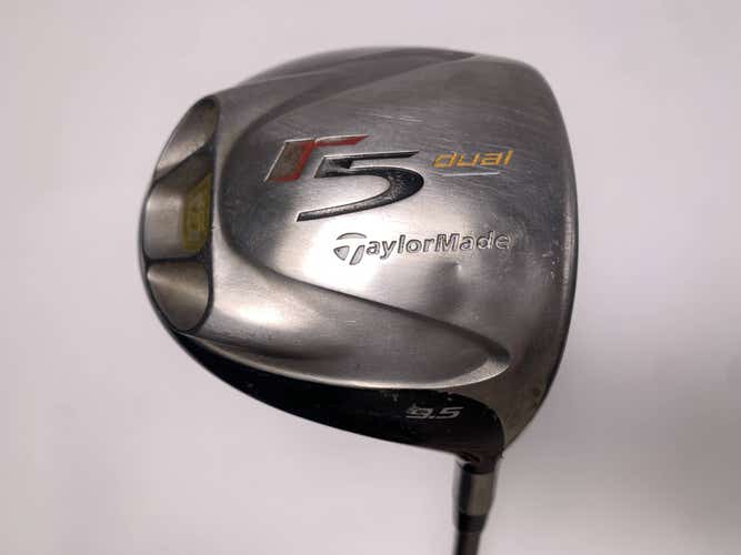 TaylorMade R5 Dual Driver 9.5* MAS2 55g Stiff Graphite Mens RH Dent