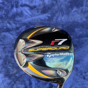 Men's TaylorMade R7 Superquad Driver 10.5 Loft  I Fujikara RE-AX Regular Flex RH