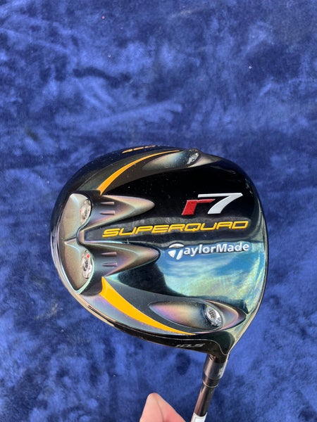 Men's TaylorMade R7 Superquad Driver 10.5 Loft  I Fujikara RE-AX Regular Flex RH