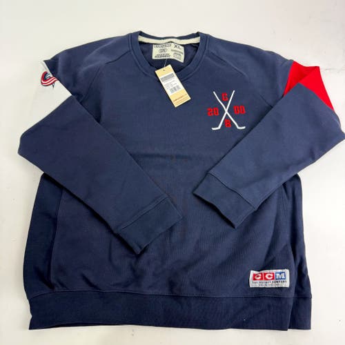 Brand New Columbus Blue Jackets Womens XL Crew Cut Sweatshirt - #191520286323