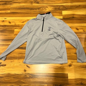 G/Fore Mens Golf Zip Black Wolf Run