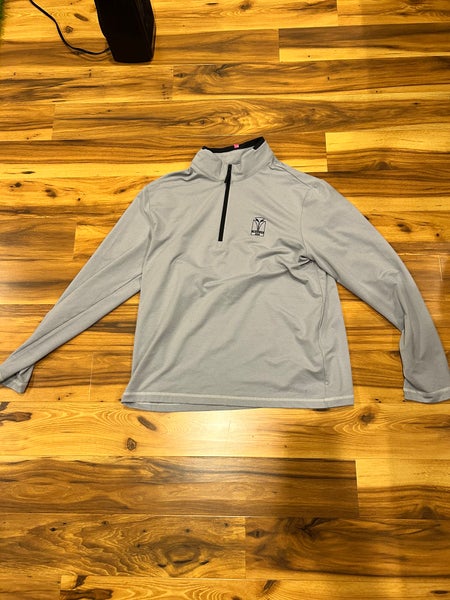 G/Fore Mens Golf Zip Black Wolf Run