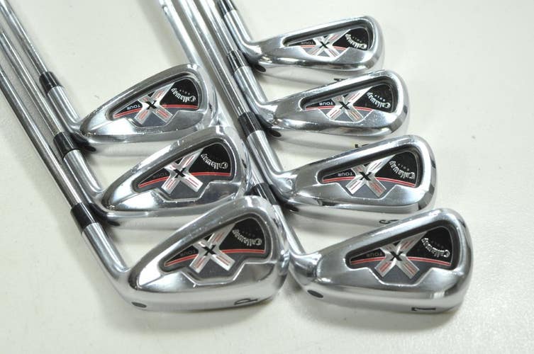 Callaway X Tour 4-PW Iron Set Stiff Flex Right DG S300 Steel # 205960