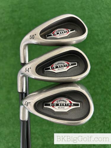 LH Callaway Big Bertha 3 Wedge Set (50, 54, & 58 Degrees)