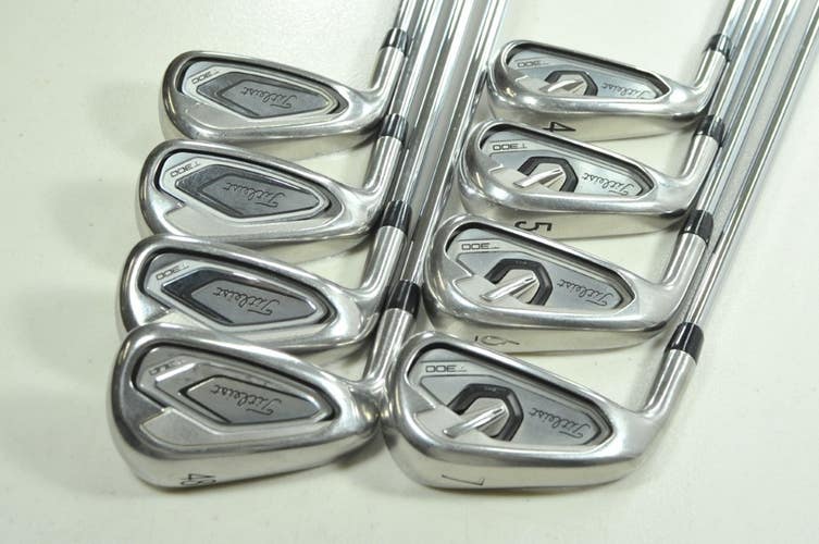 LEFT HANDED Titleist T300 2019 4-PW,48* Iron Set Regular Flex 115g Steel #205882