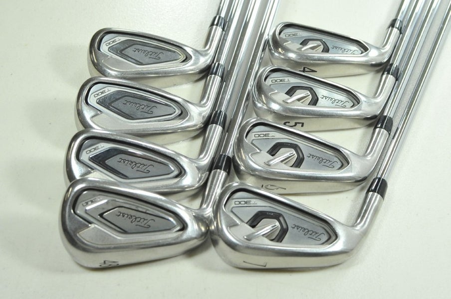 LEFT HANDED Titleist T300 2019 4-PW,48* Iron Set Regular Flex 115g Steel #205882