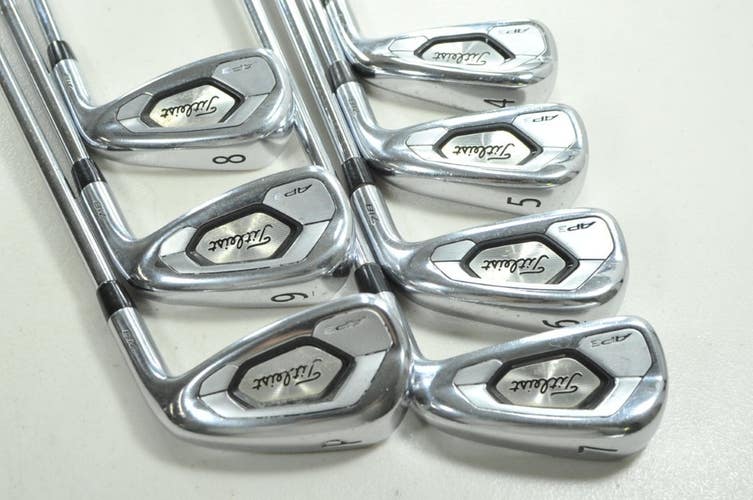 Titleist 718 AP3 4-PW Iron Set Stiff Flex Right AMT Black S300 Steel # 205833