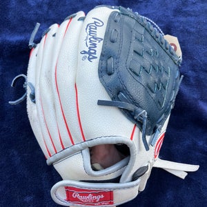 White Rawlings Player series RH Pitcher's Baseball Glove 11" (Used)