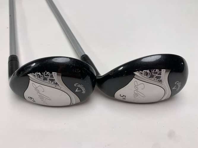 Callaway Solaire 5 & 6 Hybrid Set 25* 28* Ladies Graphite Womens RH HC