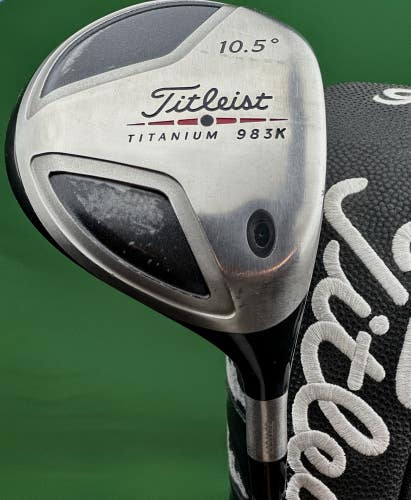 Titleist 983K Titanium Driver 10.5* Graphite Regular R-Flex w/ Headcover RH