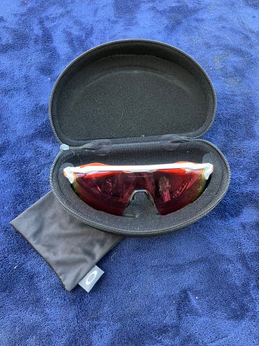 Orange Unisex Youth One Size Fits All Oakley Radar EV Sunglasses (Used)