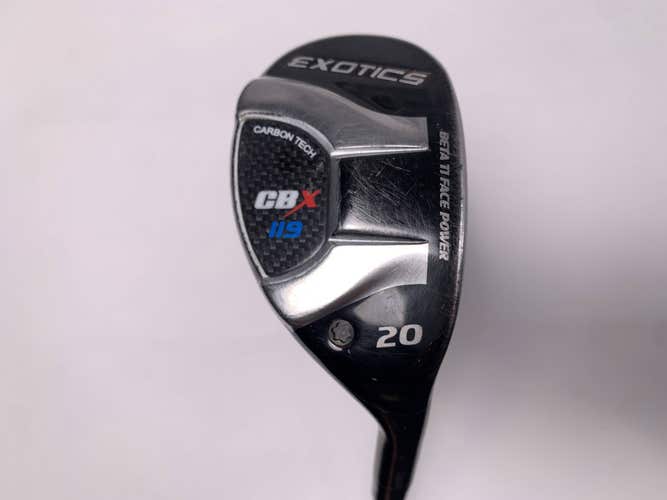 Tour Edge Exotics CBX 119 Hybrid 20* Project X Even Flow 5.5 85g Regular Mens RH