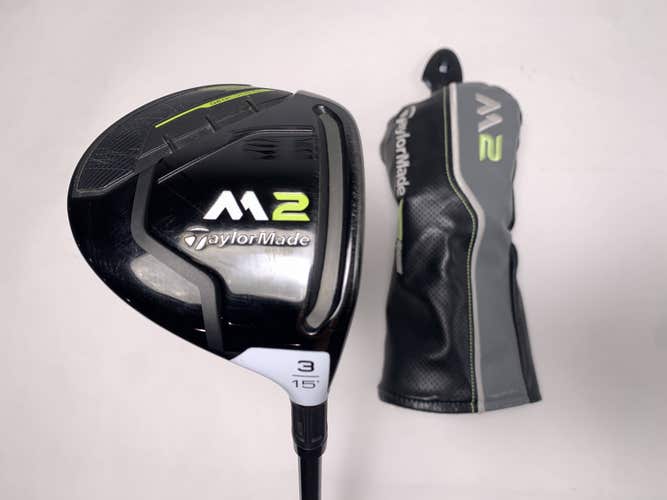 TaylorMade M2 3 Fairway Wood 15* REAX 65g Stiff Graphite Mens RH