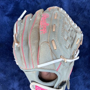 Gray Rawlings Sure Catch RH Pitcher's Baseball Glove 10.5" (Used)