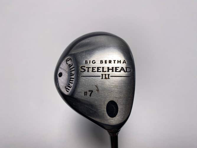 Callaway Steelhead III 7 Fairway Wood 21* Fujikura Vista Pro 60 Regular Mens RH