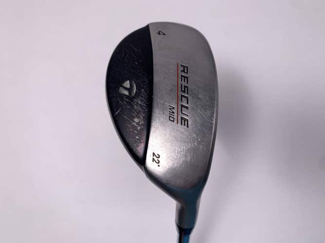 TaylorMade Rescue Mid 4 Hybrid 22* Light Metal 95g Regular Steel Mens RH