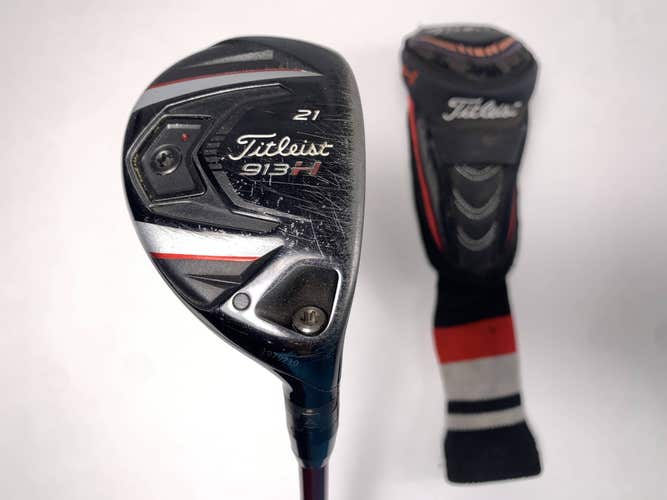 Titleist 913 H Hybrid 21* Mitsubishi Rayon Bassara 60HYB Hi Regular Mens RH HC