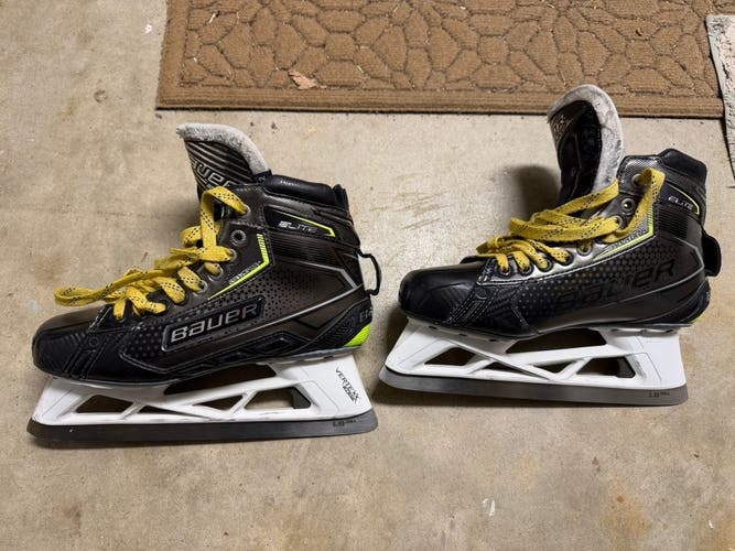 Bauer Elite Hockey Goalie Skates Regular Width 8.5 (Used)