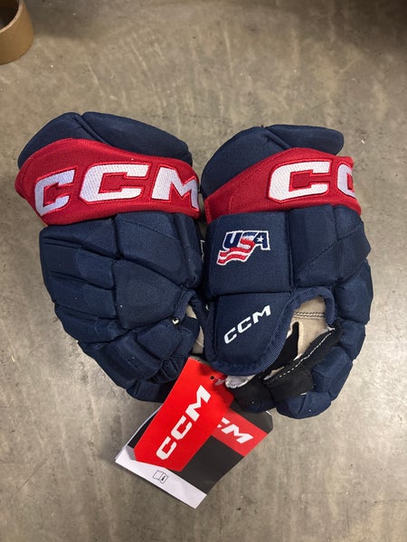 New Team USA CCM HGPJSPP Gloves 12" Pro Stock