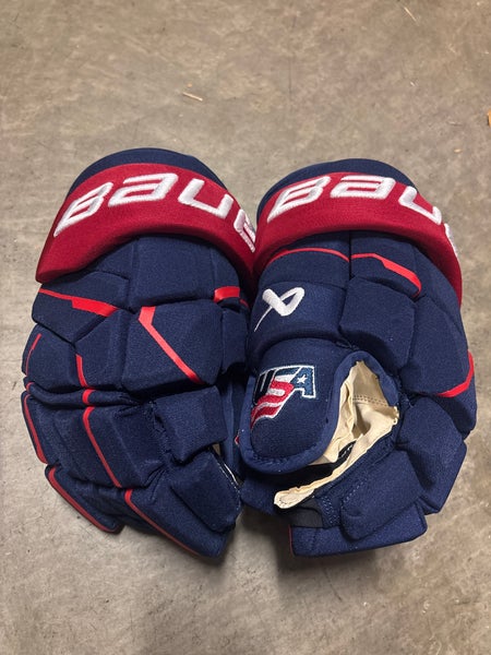 New Team USA Bauer Supreme Mach Gloves - 14”