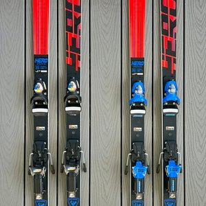 Unisex 2022 Rossignol 188 cm Racing Hero Athlete GS Skis With Bindings Max Din 18 (Used)