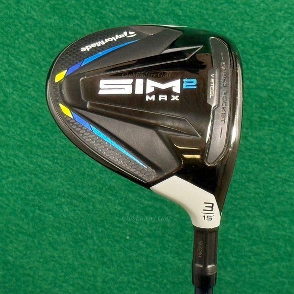 TaylorMade SIM2 MAX 15 Fairway 3 Wood Ventus Blue FW 6-S Graphite Stiff w/HC