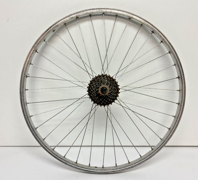 Vintage Araya VP-20 7-Spd 32-Spoke Aluminum 26" QR Rear Wheel Shimano Acera Hub