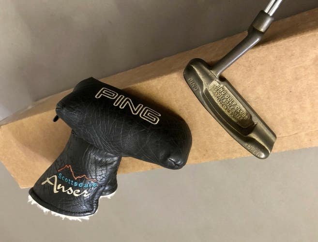 Used RH Ping Scottsdale Anser 36" Putter Steel Golf Club w/ Headcover Remake