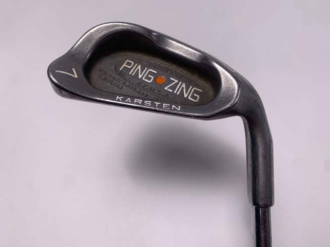 Ping Zing Single 7 Iron Orange Dot 2* Flat JZ Regular Steel Mens RH