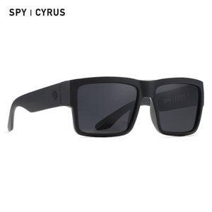 Polarized Spy+ Optic Cyrus Sunglasses Matte Black Smoke Polarized Lens 145mm