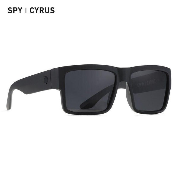 Polarized Spy+ Optic Cyrus Sunglasses Matte Black Smoke Polarized Lens 145mm