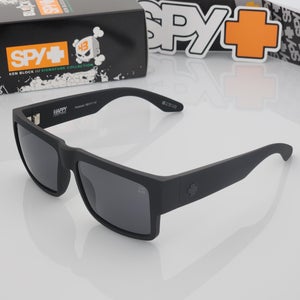 Polarized Spy Optic Cyrus Sunglasses Matte Black Smoke Polarized Lens 145mm