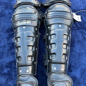 Black Intermediate All Star System 7 Axis Catcher's Leg Guard (Used)