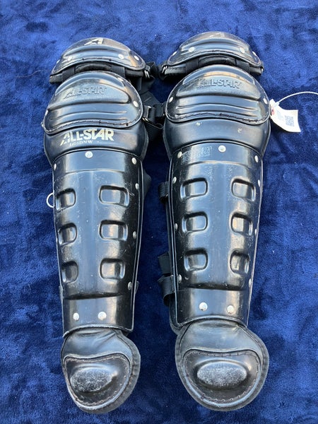 Black Intermediate All Star System 7 Axis Catcher's Leg Guard (Used)