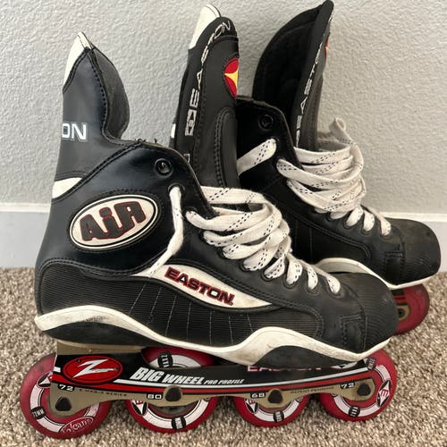 Easton Air Z Big Wheel Senior Inline Roller Hockey Skates Size 8.5 / US men's 10