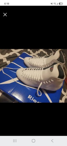 Reidell Roller skate model 120 boots with Reidell Powerdyne Plate and Toe stops Boot size 8.5 medium