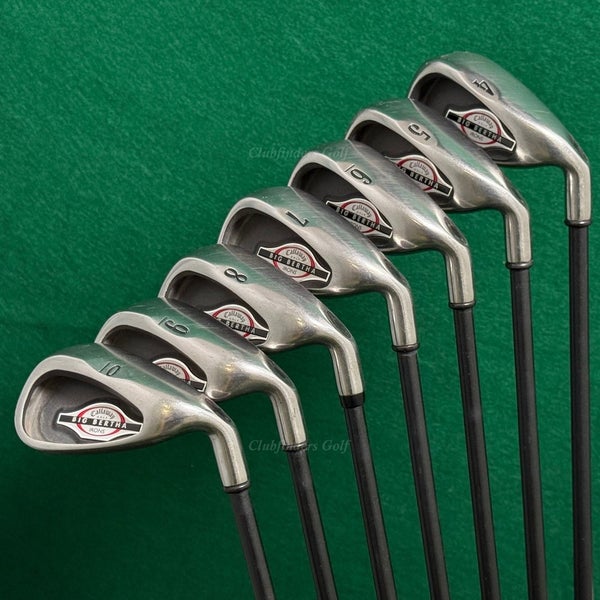 Callaway Big Bertha 2002 4-10 Iron Set Factory RCH 75i Graphite Regular