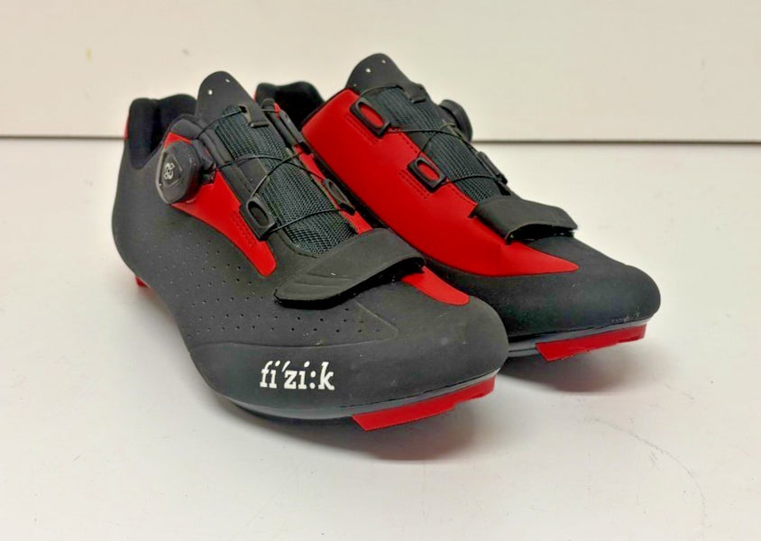 fi'zi:k R5 Boa-Coiler Road Bike Cycling Shoes Black/Red US 11.5 EU 45 EXCELLENT