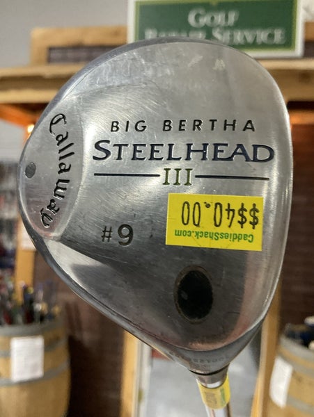 Callaway BIG BERTHA STEELHEAD III #9 Fairway Wood 40" UniFlex Steel RH USED