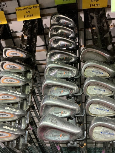 PowerBilt Used Right Handed Men's Regular Flex Steel Shaft 8 Pieces Iron Set