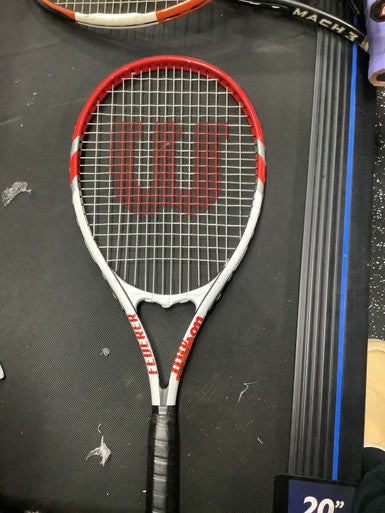 Used Wilson FEDERER Adult Tennis Racquet Red 3 3/8" 10743-S000462853