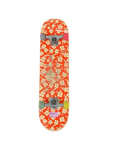 Used KROOKED BOARD Complete Skateboard Orange Regular 10743-C000465508
